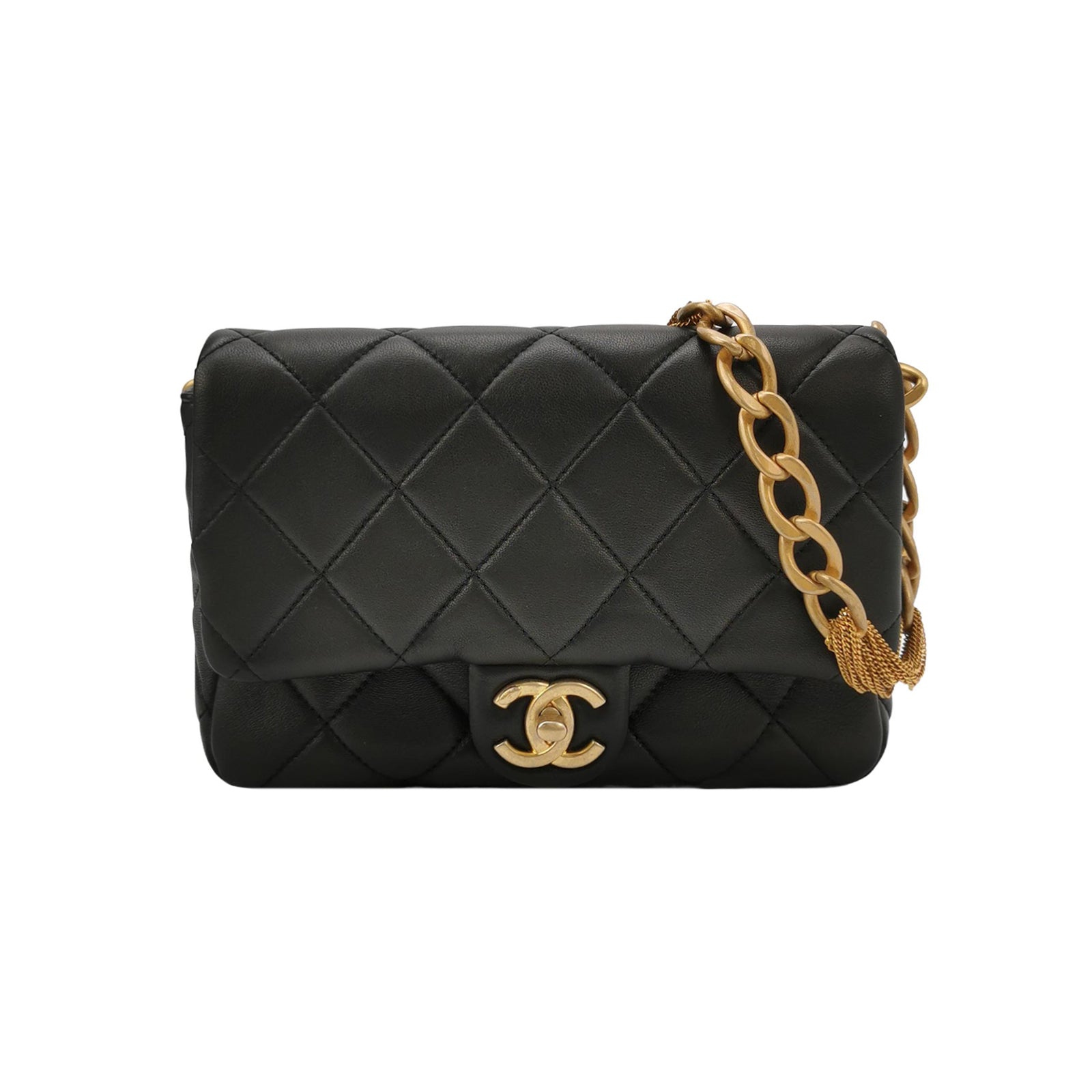 Flap Bag Lambskin quilted CC turn-lock